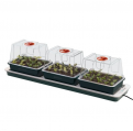 Парник с подогревом Garland Mini 76x18.5x19.5 см - хоть и подоконники часто могут обеспечивать идеальные условия освещения для проращивания, но они также могут быть прохладными и пропускать сквозняки. Этот компактный электрический пропагатор снабжен 3-мя